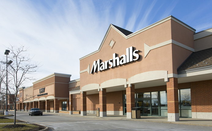 Marshalls  storefront in Brixmor retail shopping center