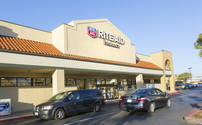 RiteAid storefront in Brixmor retail shopping center