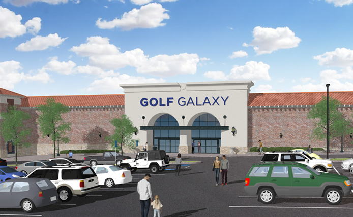 Golf Galaxy at Westminster City Center rendering