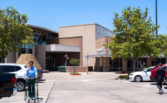 Whole Foods Market Parking Lot at Lake Pointe Village in Sugar Land, TX