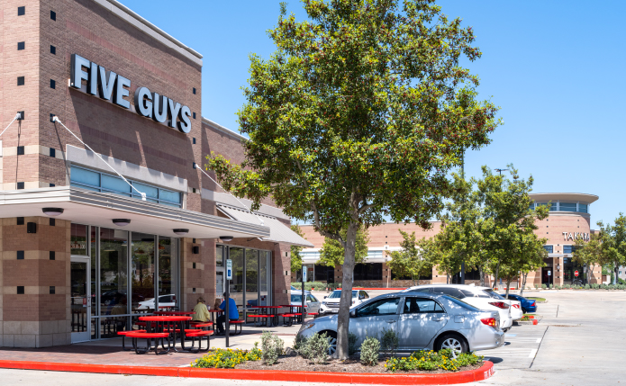 Five Guys at Lake Pointe Village in Sugar Land, TX