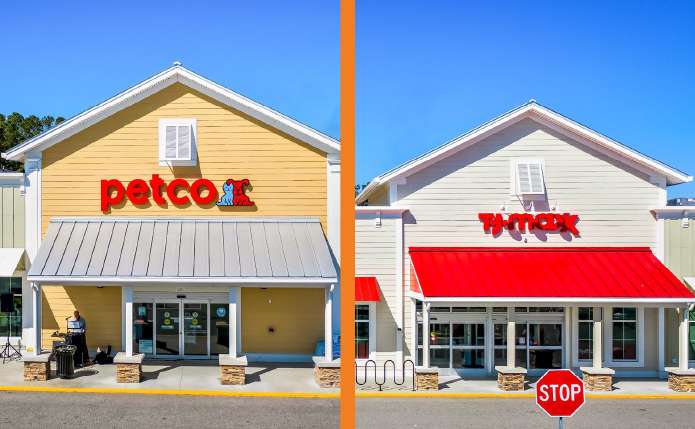 Petco and TJMaxx at Pawleys Island Plaza; completed acquisition