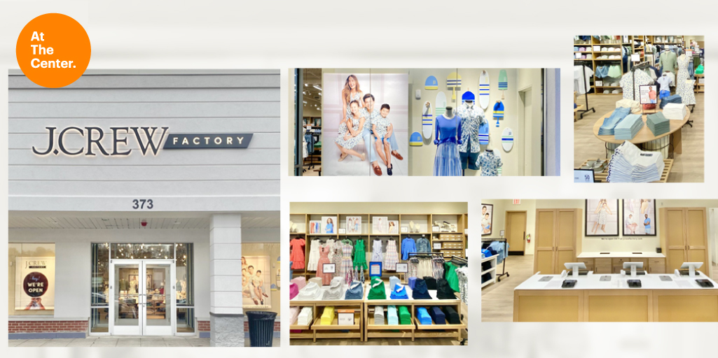 Collage of images for J Crew Factory.