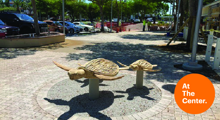 Marco Town Center Sea Turtle Art in Marco Island FL