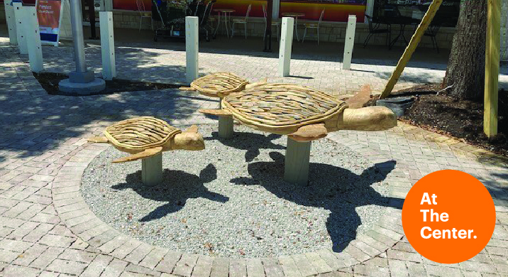 Marco Town Center Sea Turtle Art Display in Marco Island FL