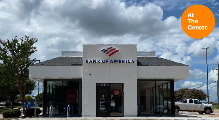 Rock Prairie Bank of America front entrance