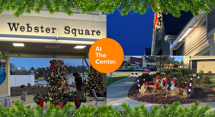 Webster Square and Rose Pavilion Holiday Decorations