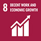United Nations Sustainable Development Goal 8 Logo