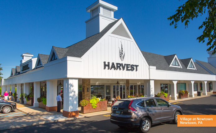 Harvest restaurant at Village at Newtown shopping center