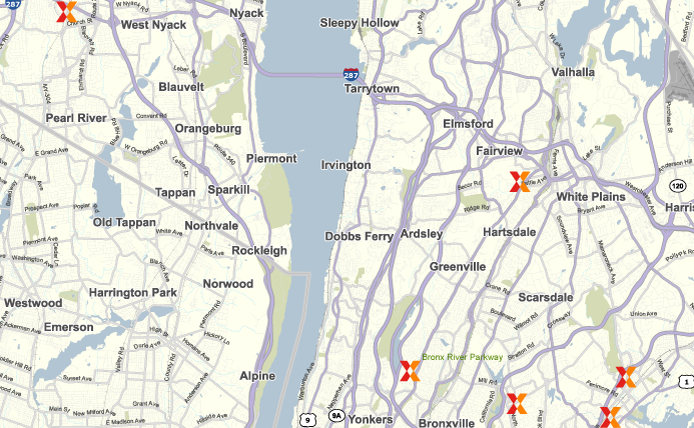 Market Map for Rockland & Westchester County