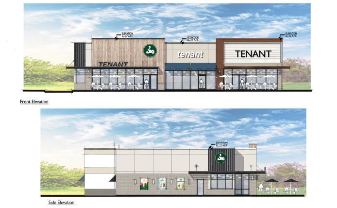 Elevation of Barn Plaza.