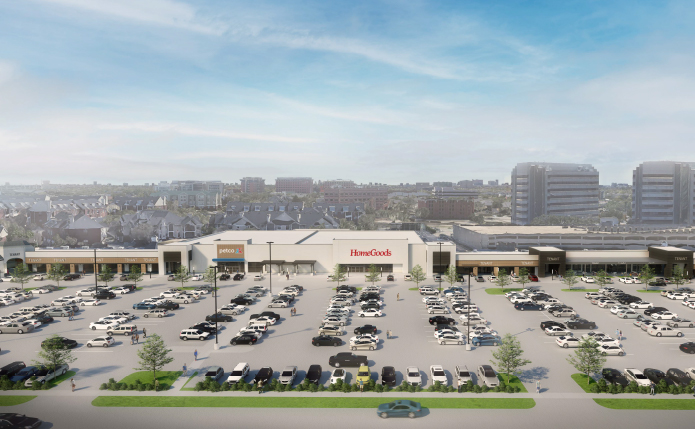 HomeGoods rendering at Preston Park Village, Plano, TX