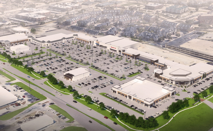 Redevelopment Rendering at Preston Park Village, Plano, TX